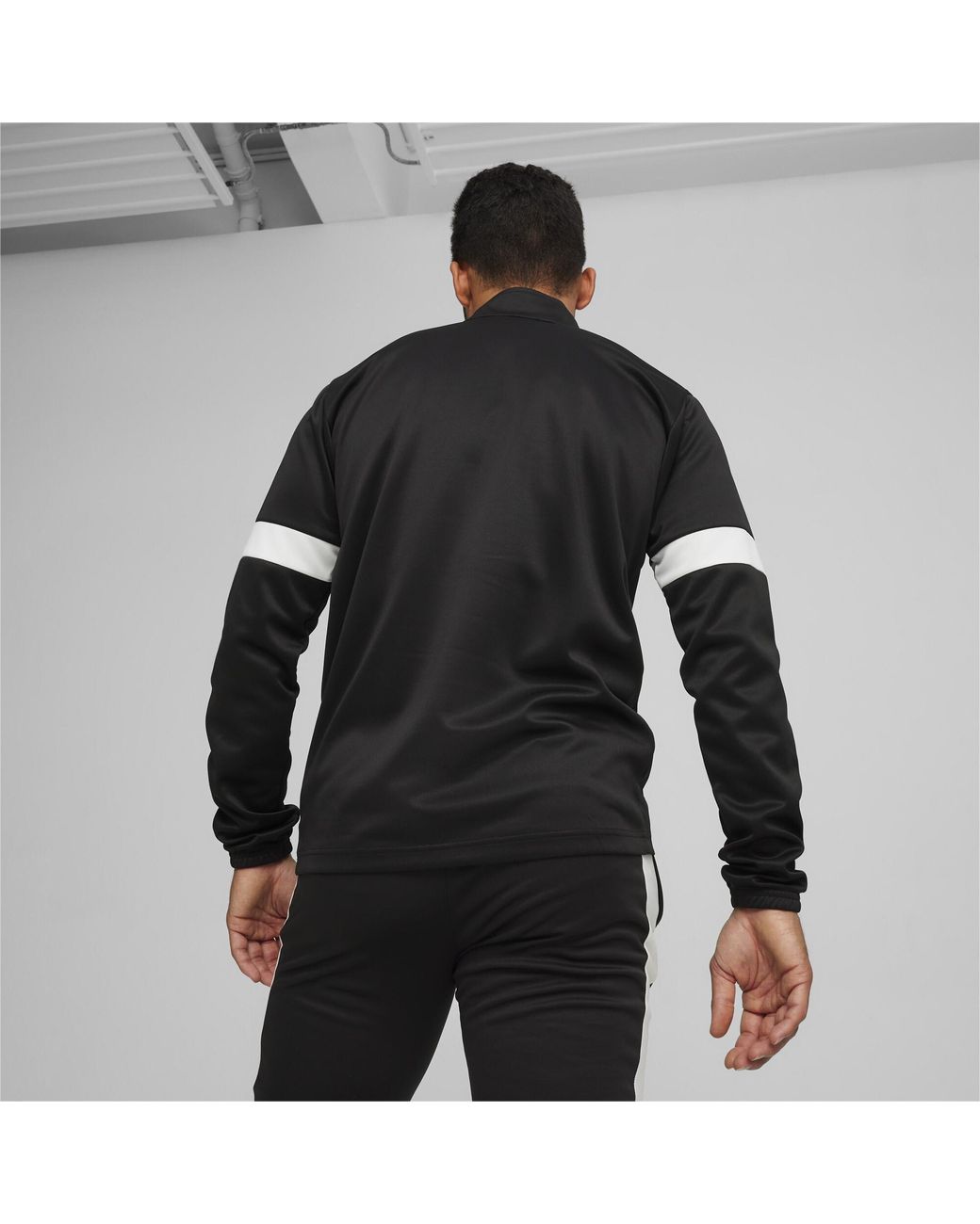 PUMA Black Individualrise Football Quarter-Zip Top for men