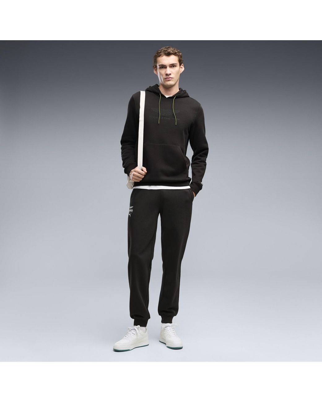PUMA Black X Aston Martin Aramco F1 Team Essentials Sweatpants for men