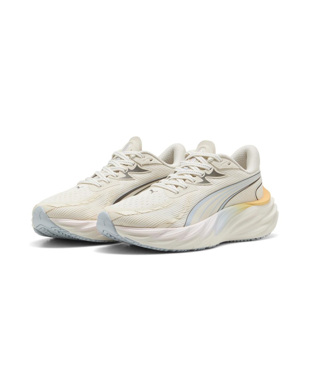 PUMA White Velocity Nitro 4 Running Shoes