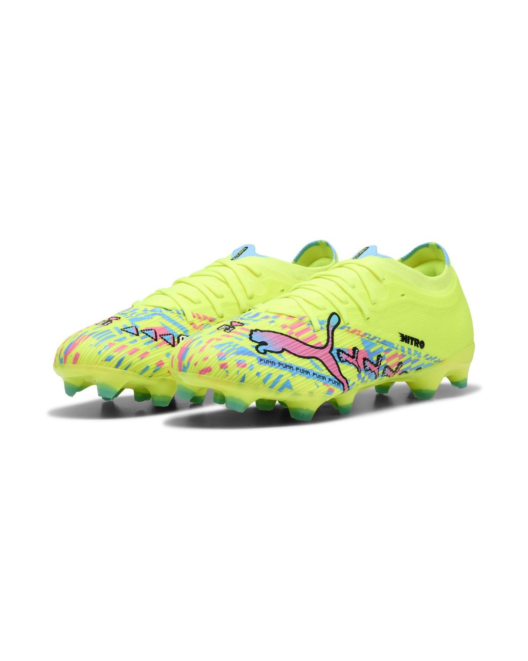 PUMA Yellow Ultra Nitro 7 Match Advanced Level Fg/Ag Football Boots
