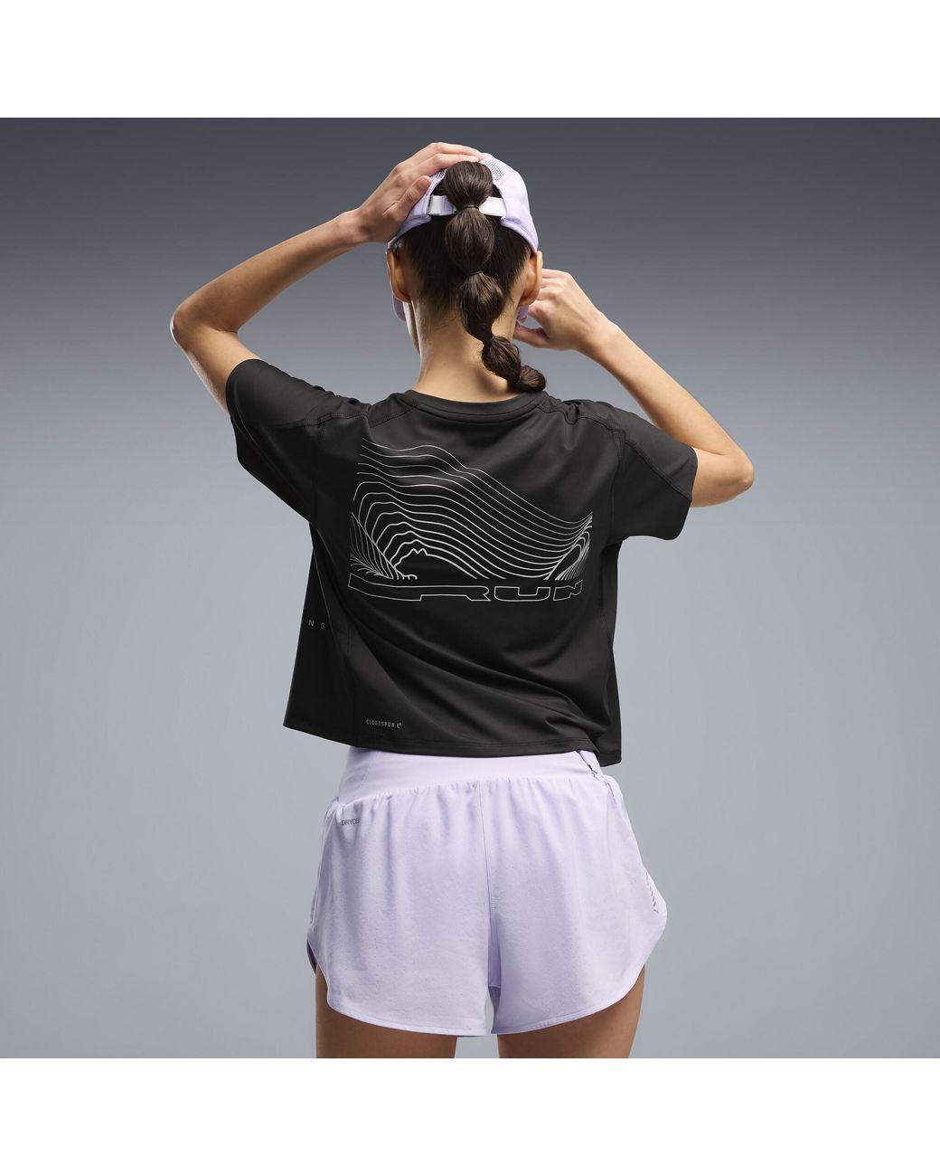 PUMA Black Brightstride Cloudspun Running T-Shirt