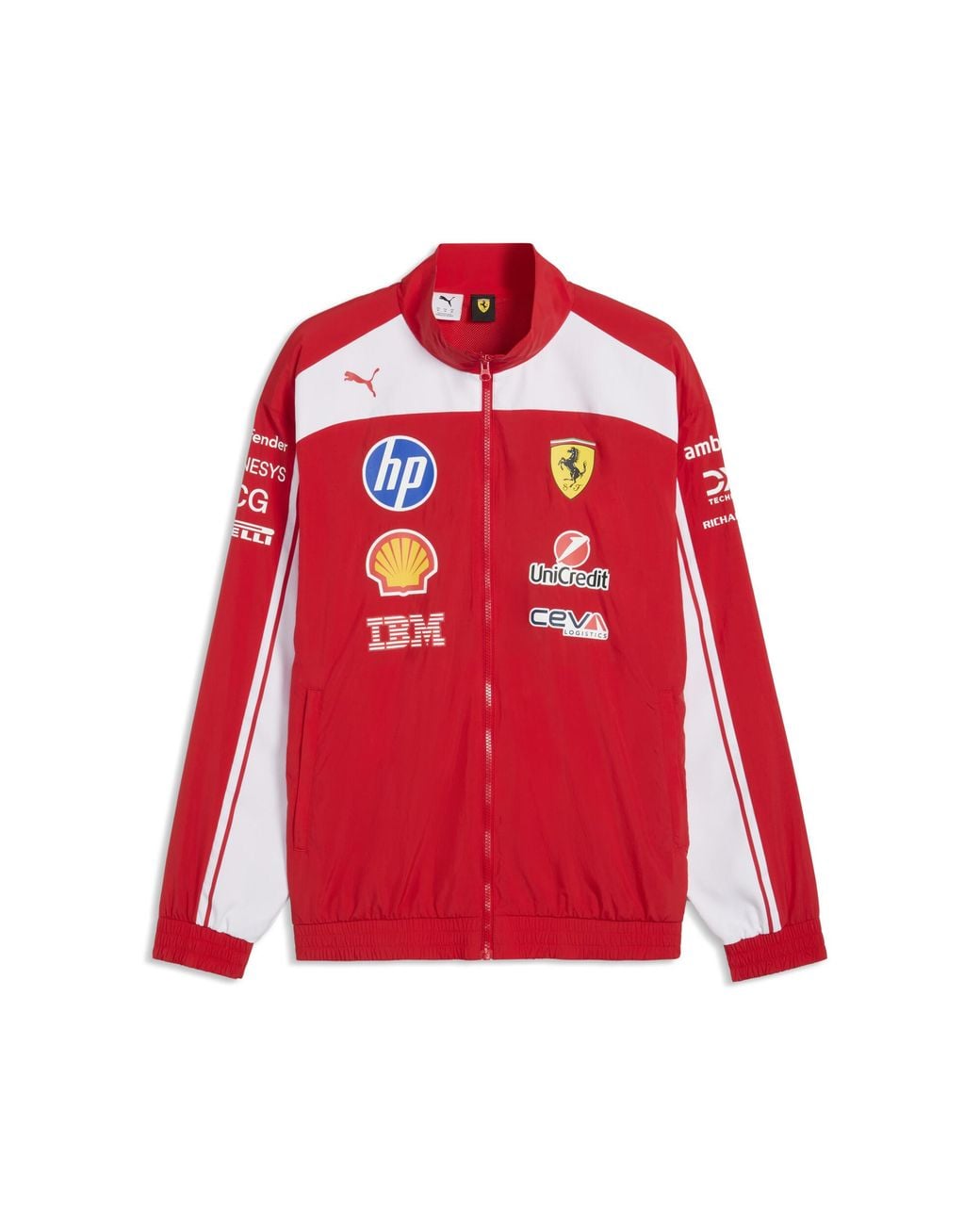 PUMA Red Scuderia Ferrari Hp Replica Drivers Authentic Track Jacket for men