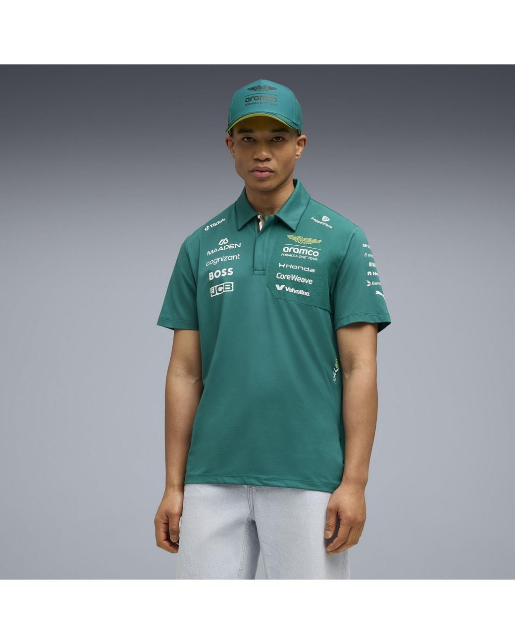 PUMA Green X Aston Martin Aramco F1 Team Replica Polo
