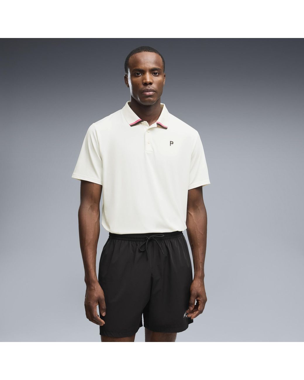 PUMA White X Palm Tree Crew Golf Polo for men