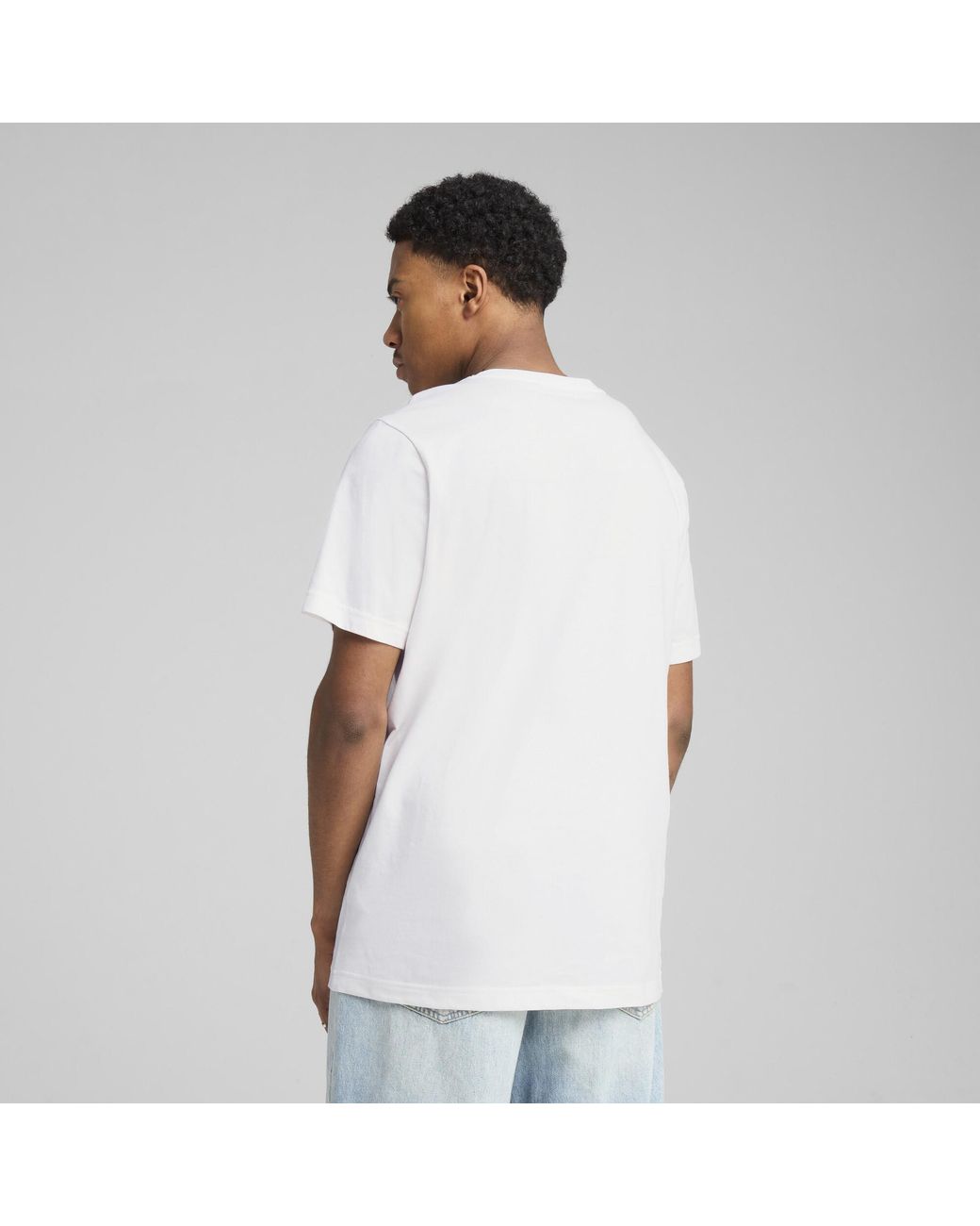 PUMA White Essentials Logo T-shirt for men