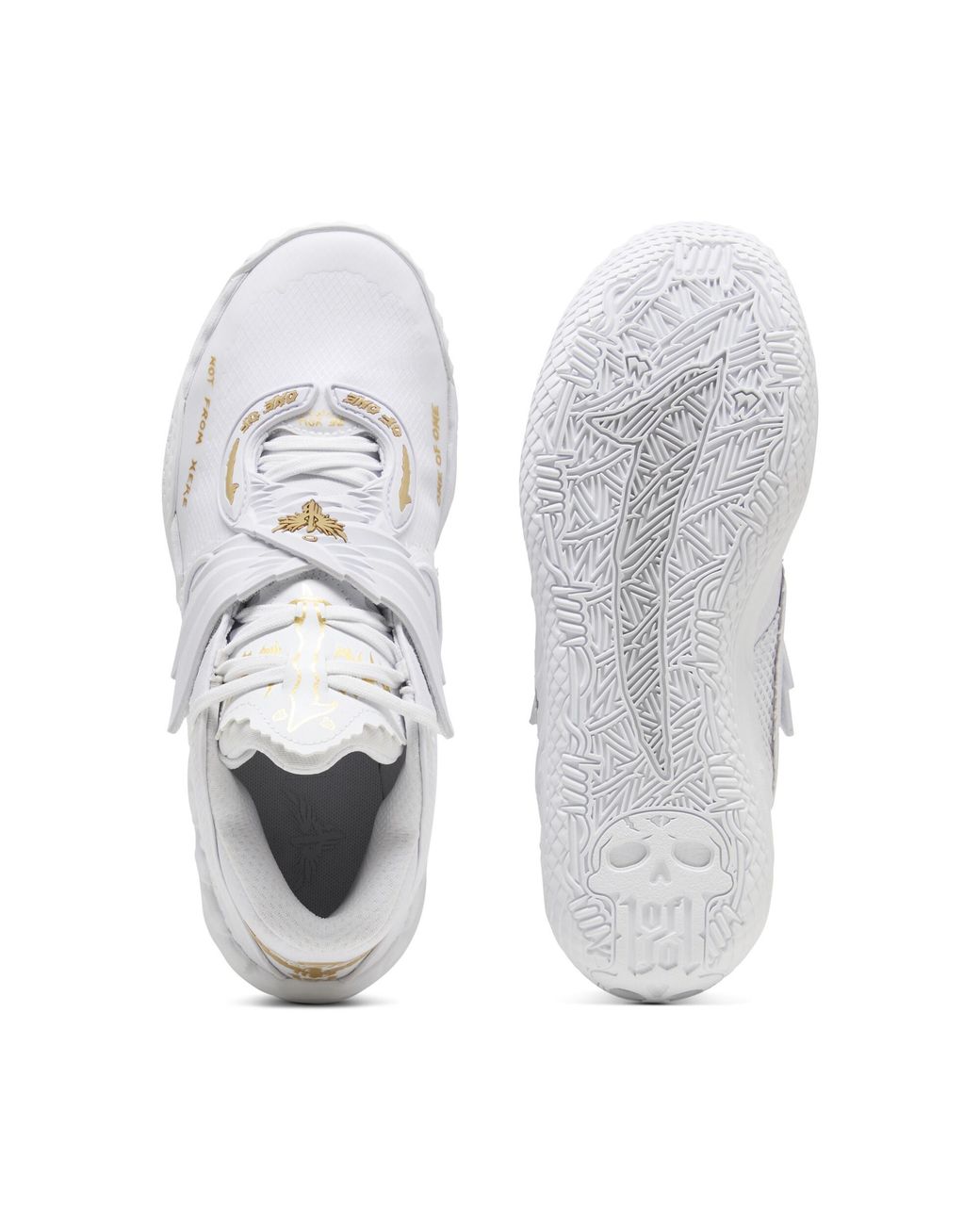 PUMA White Mb.05 Mist Basketball Shoes