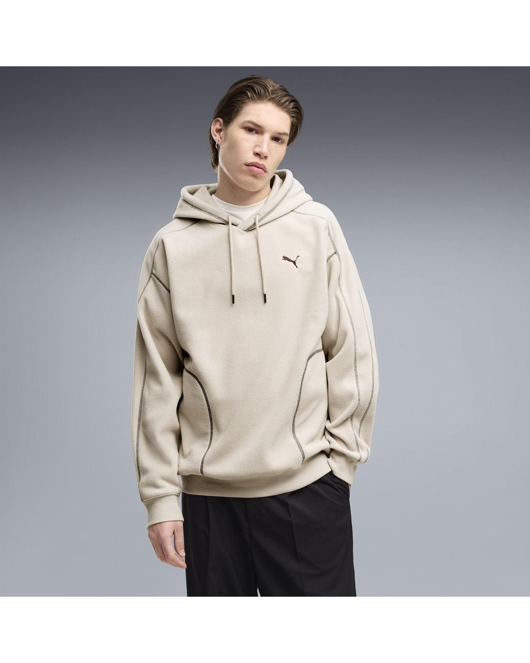 PUMA Essentials Elevated Relaxte Winterjas Voor Maat in het Natural voor heren
