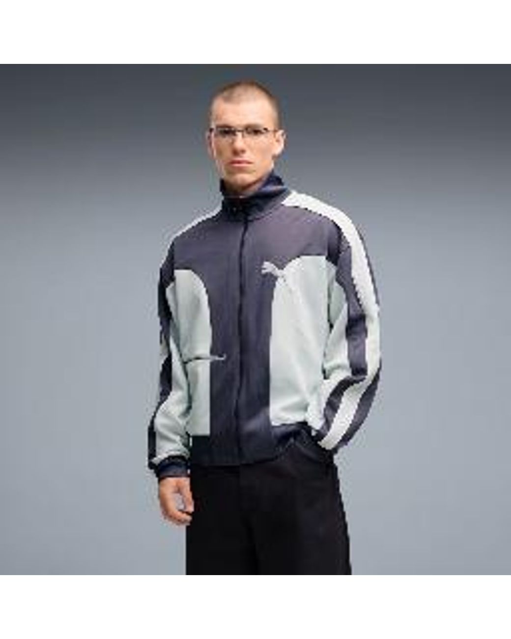 PUMA Blue T7 Love Of The Cat Relaxed Track Jacket for men