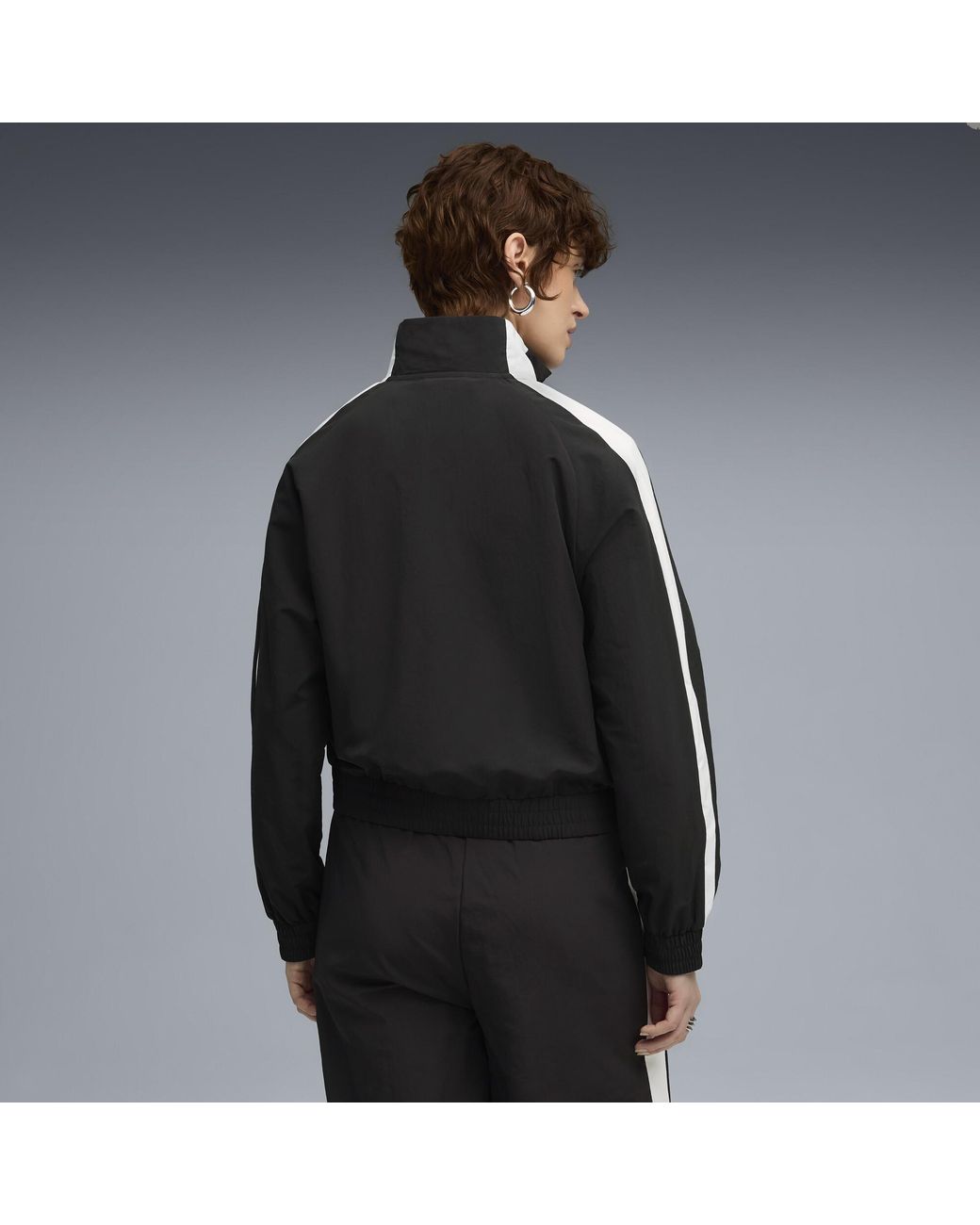 PUMA Black T7 Relaxed Track Jacket