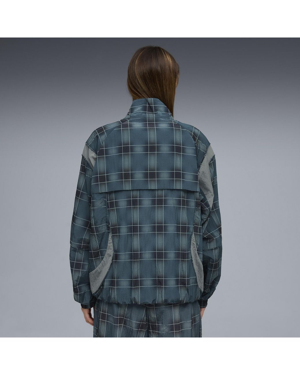 PUMA Blue Clrt Printed Jacket for men