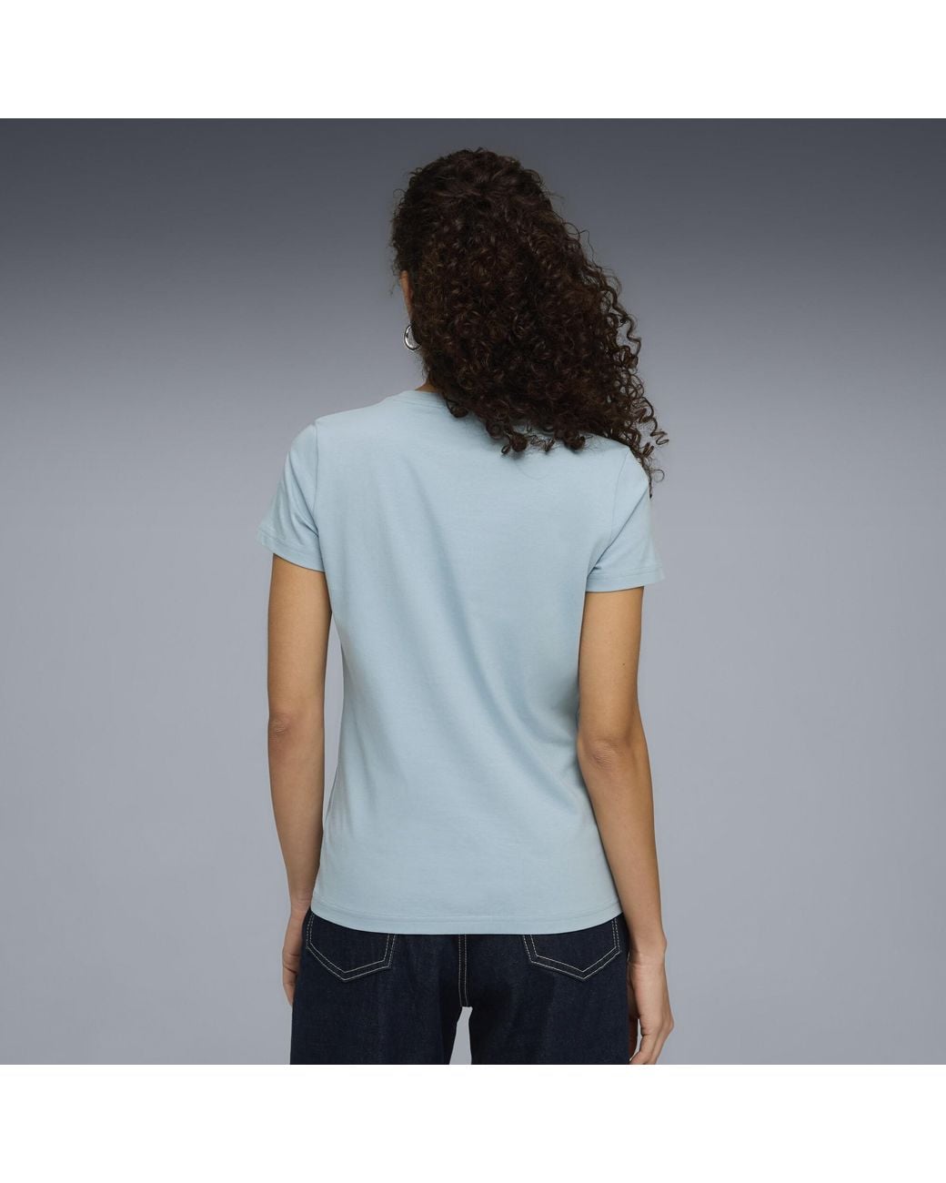 PUMA Blue Elevated Essentials T-Shirt