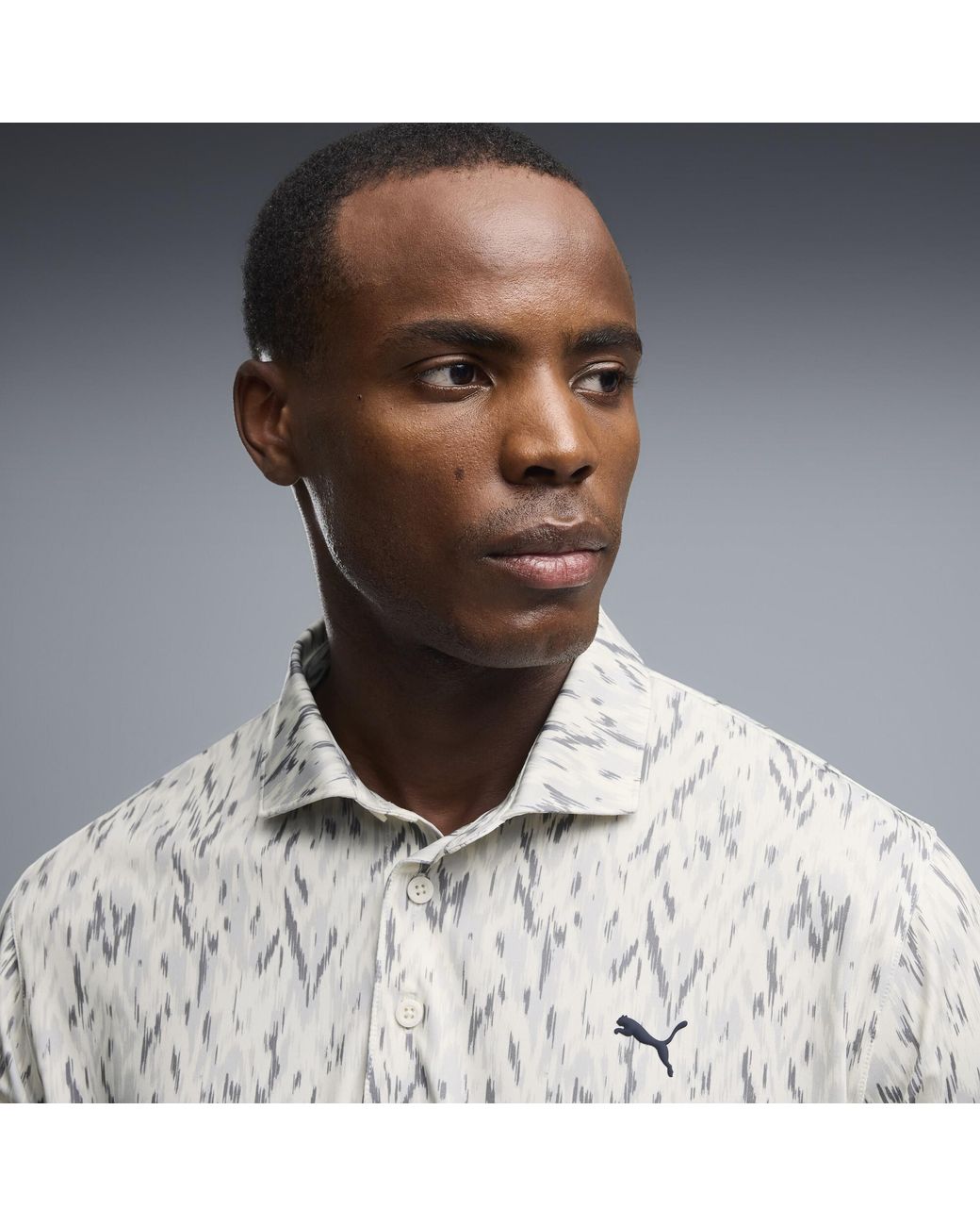 PUMA Gray Mattr Northern Lights Golf Polo for men