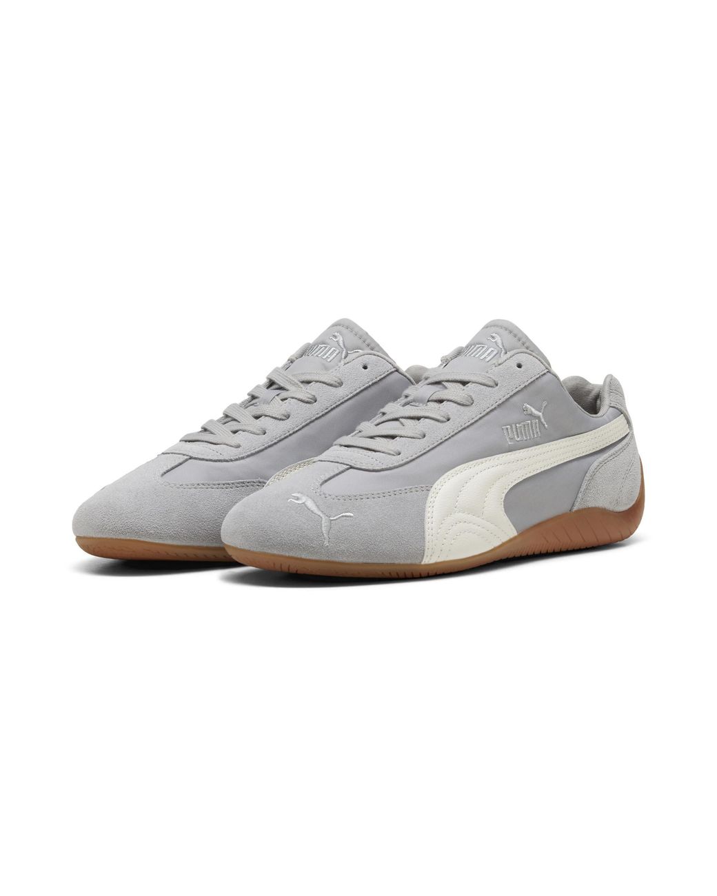 PUMA White Speedcat Nylon Sneakers