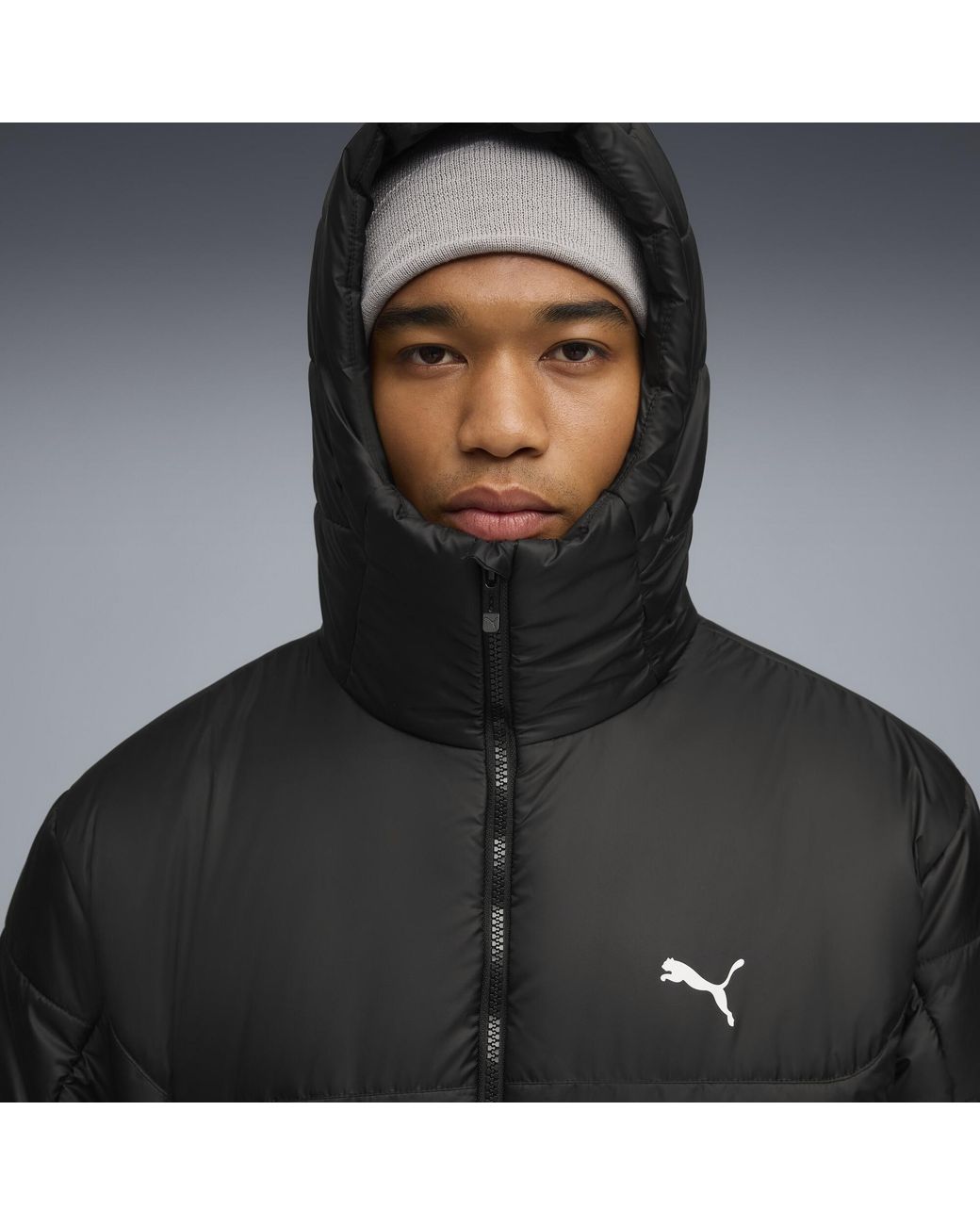 PUMA Black Essentials Outerwear Puffer Jacket for men
