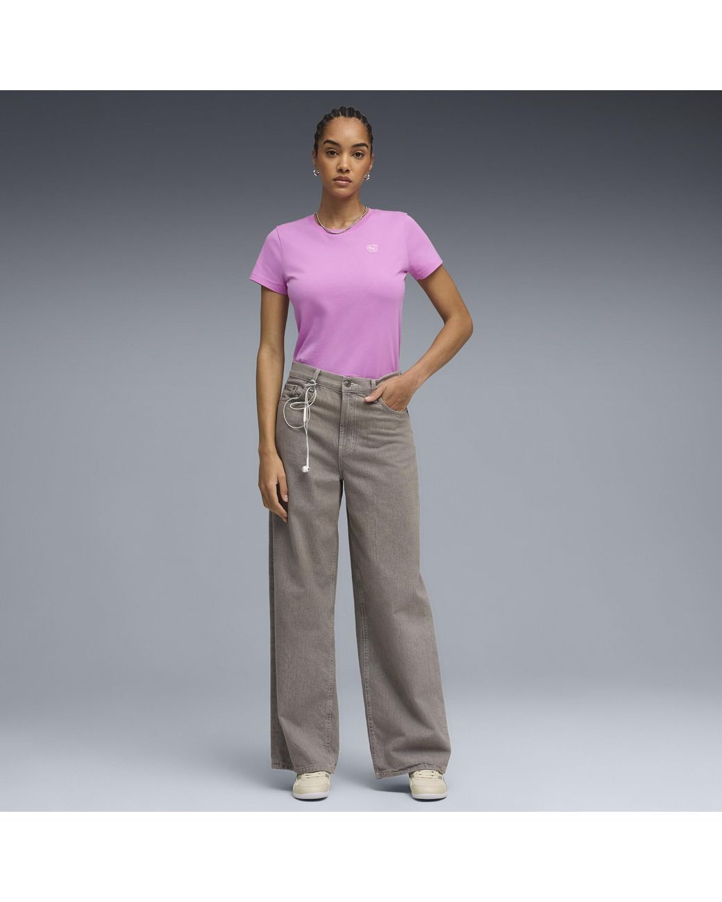 PUMA Purple Elevated Essentials T-Shirt