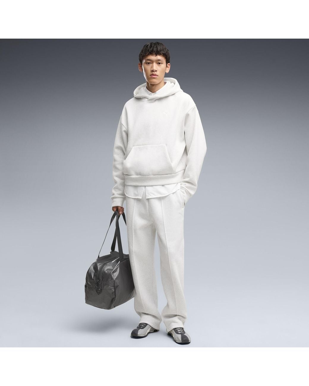 PUMA White Essentials Heavy Fleece Relaxed Sweatpants for men