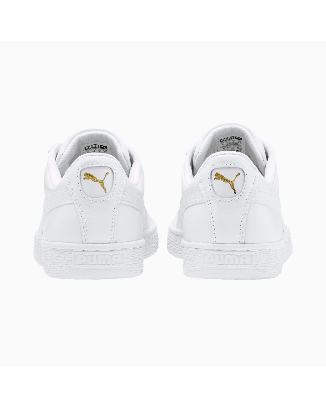 puma classic white sneakers