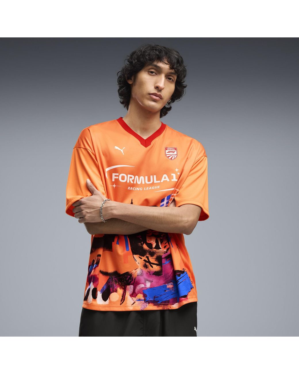 PUMA Orange F1 Spain Relaxed Jersey for men