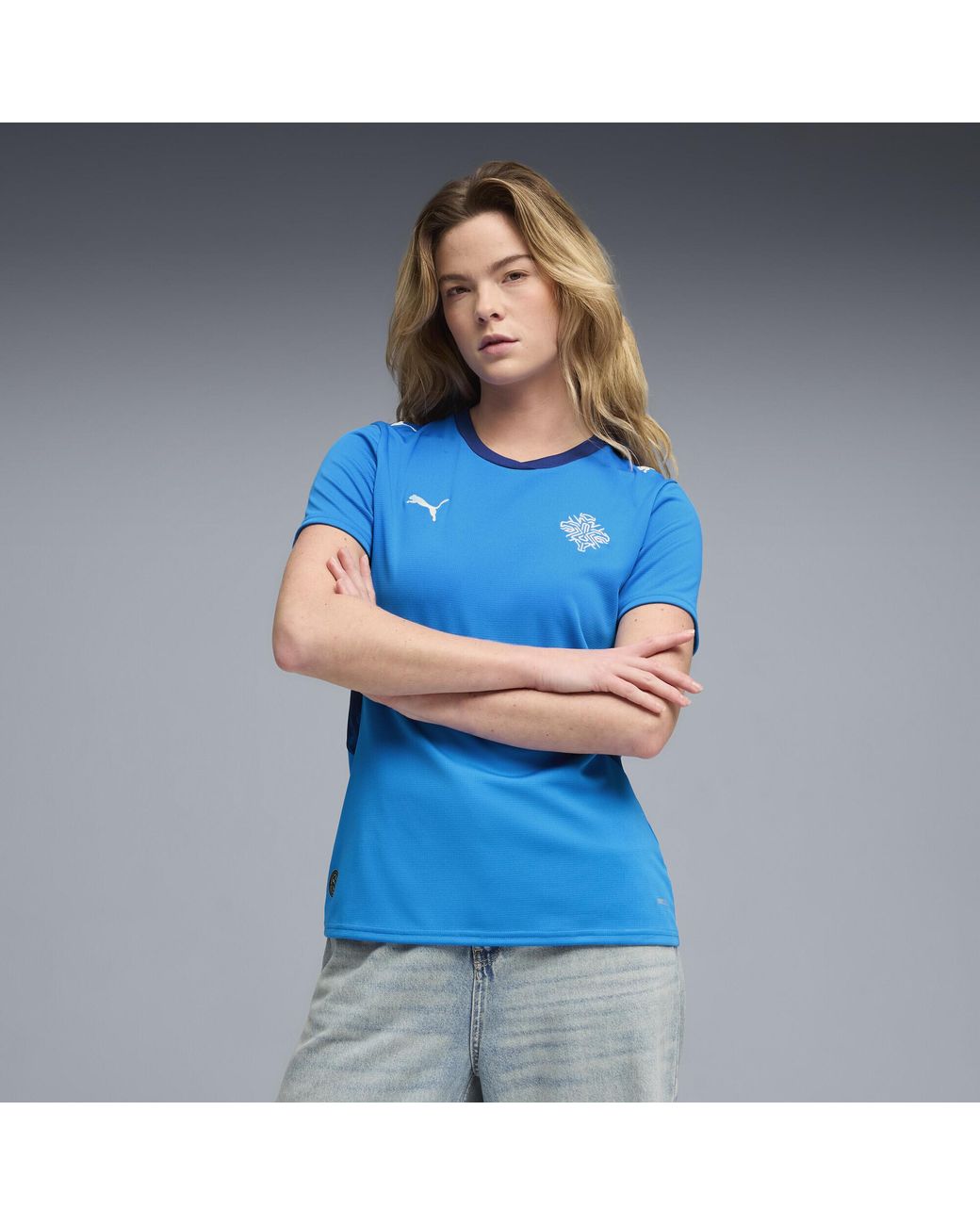 PUMA Blue Iceland Home Jersey