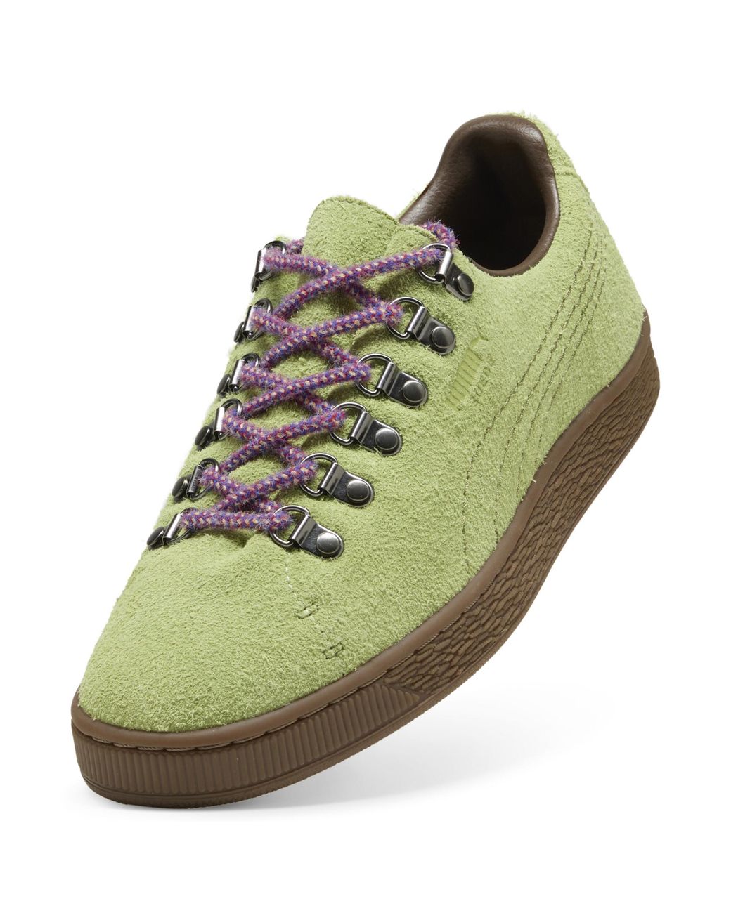 PUMA Green Suede Hike Sneakers