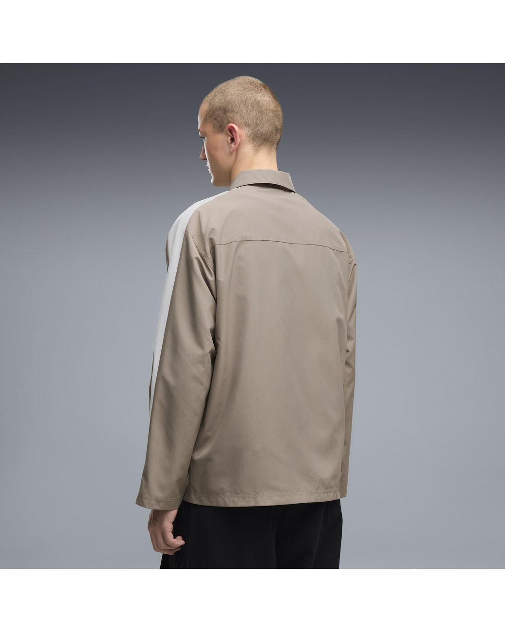 PUMA Gray T7 Relaxed Overshirt for men
