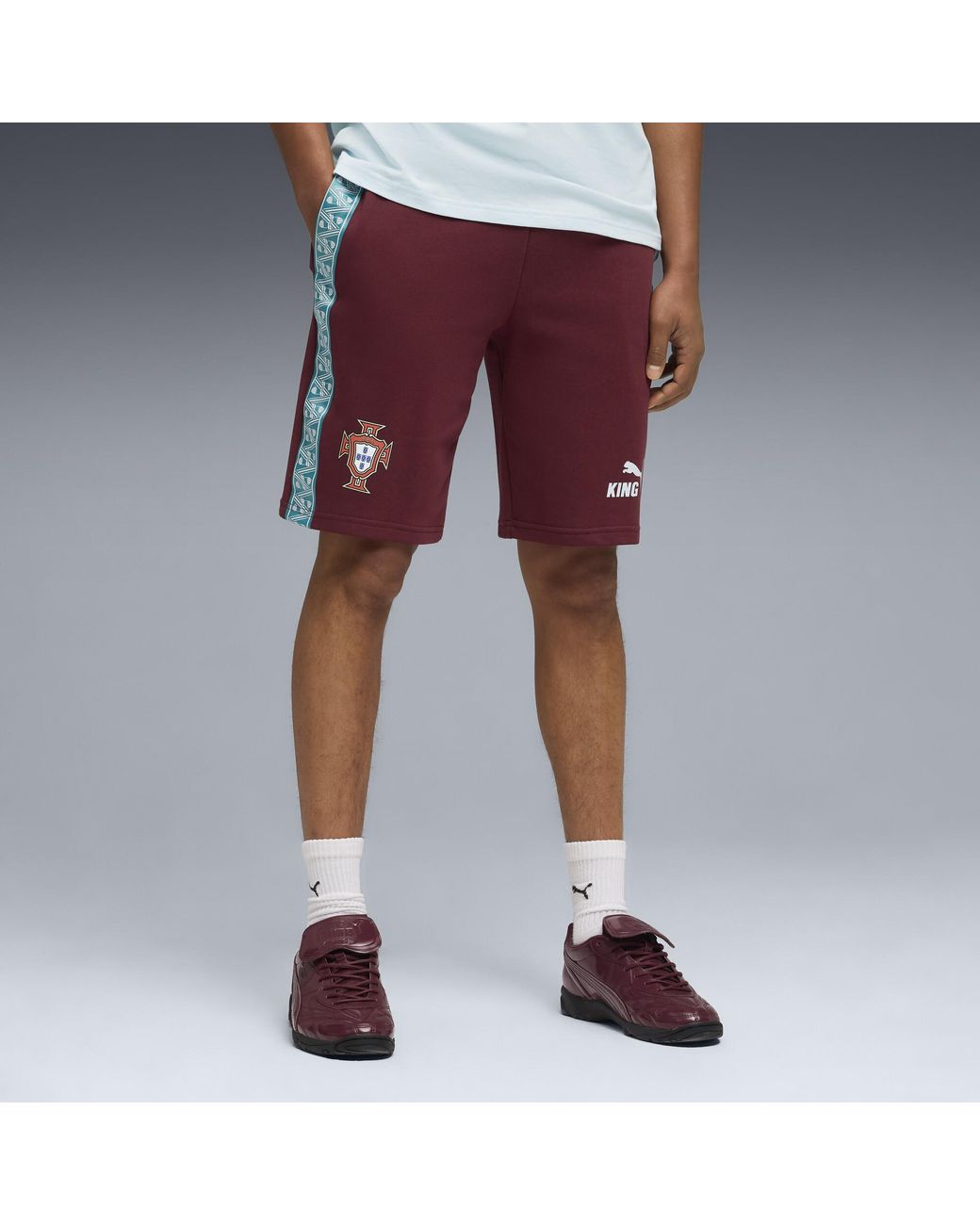 PUMA Purple Portugal King Sweat Shorts for men