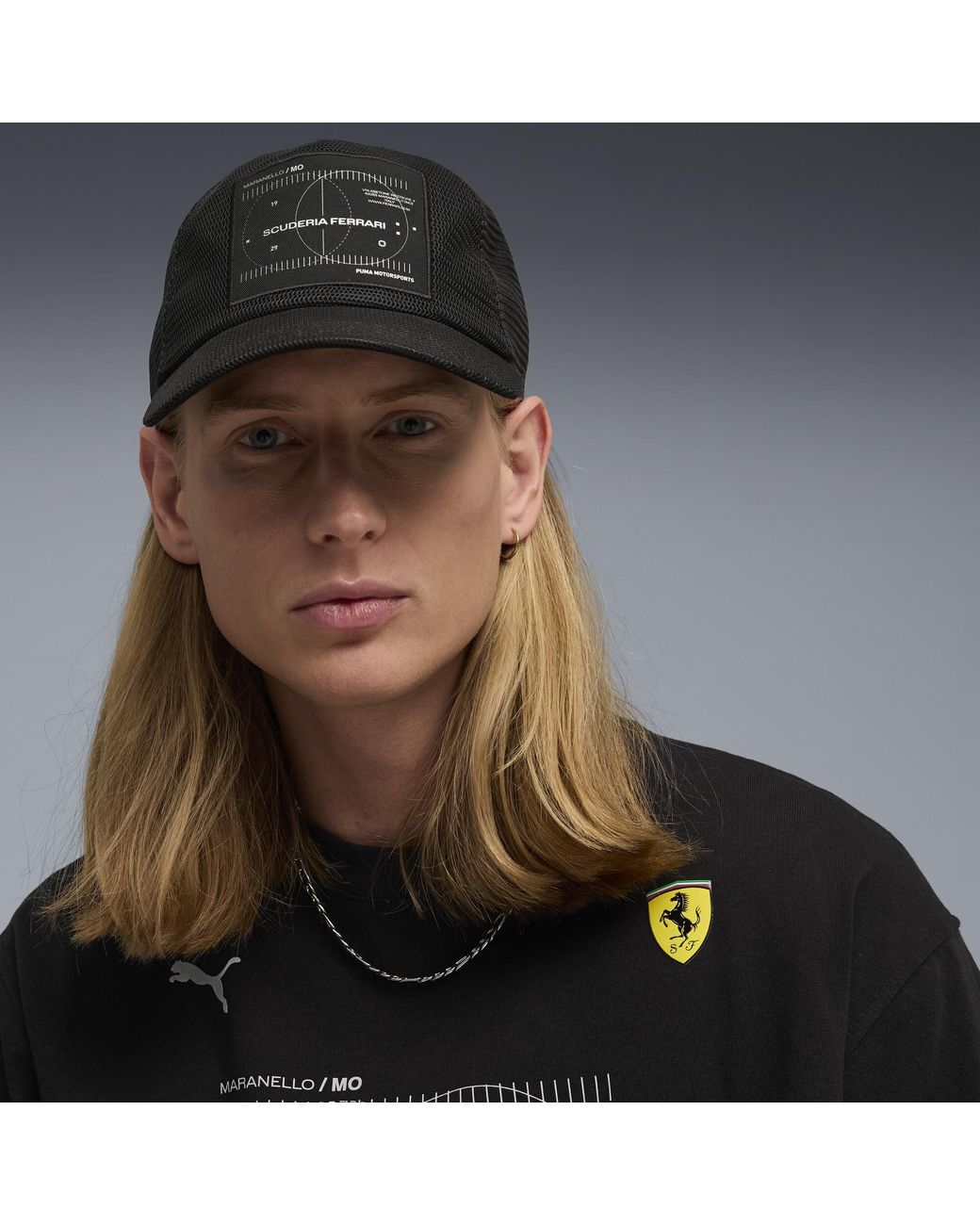 Casquette Scuderia Ferrari F1 - Noire - Style Sneakers - Taille Réglable Unisexe