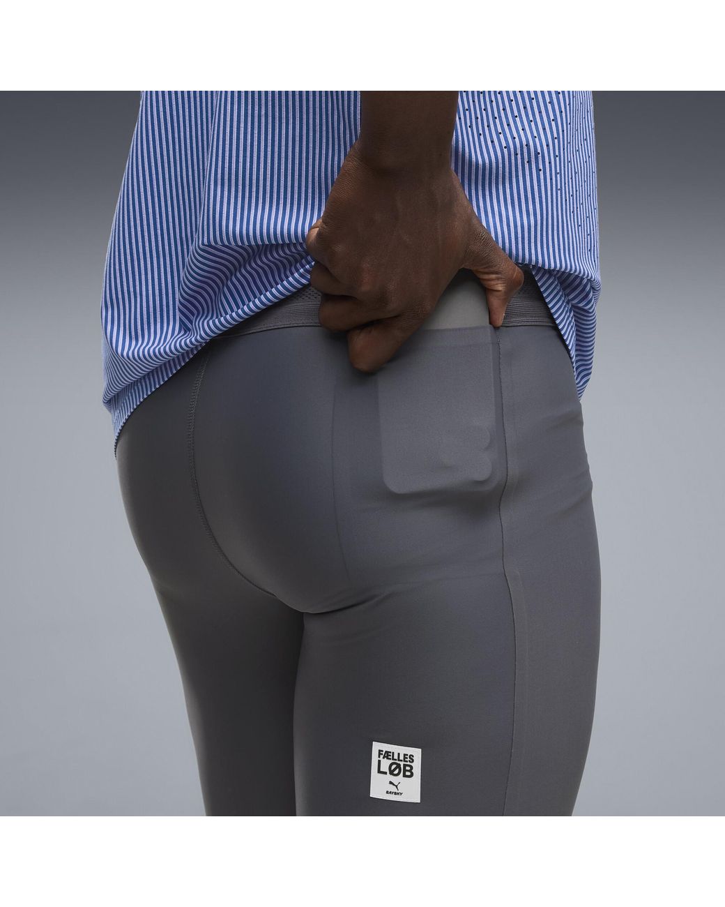 PUMA Gray X Saysky 9" Half Tights for men