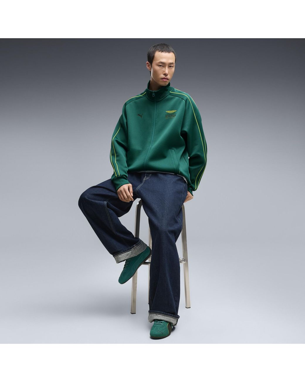 PUMA Green X Aston Martin Aramco F1Â Team Speedcat Low Sneakers for men