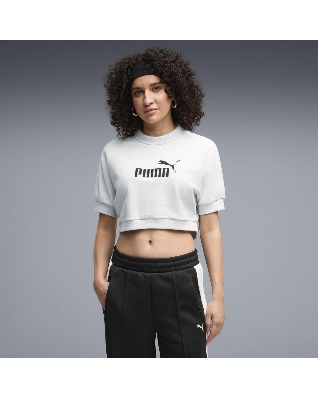 Felpa Con Logo Essentials Elevated No. 1 Dal Taglio Morbido Da Donna, Abbigliamento, Bianco di PUMA in White