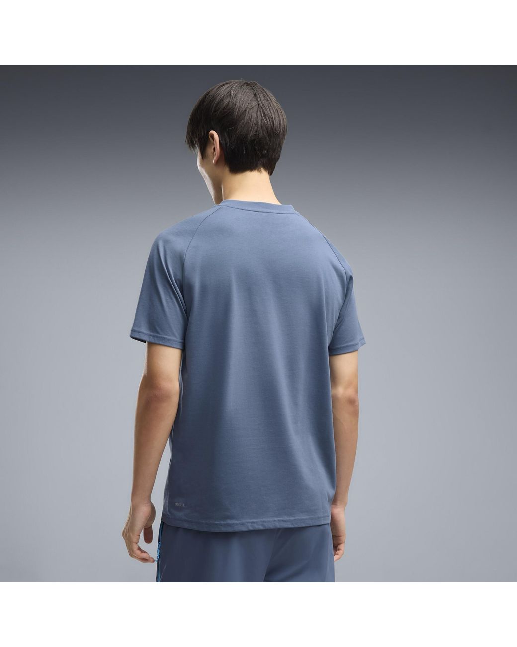PUMA Blue Manchester City Tech Pocket T-Shirt for men