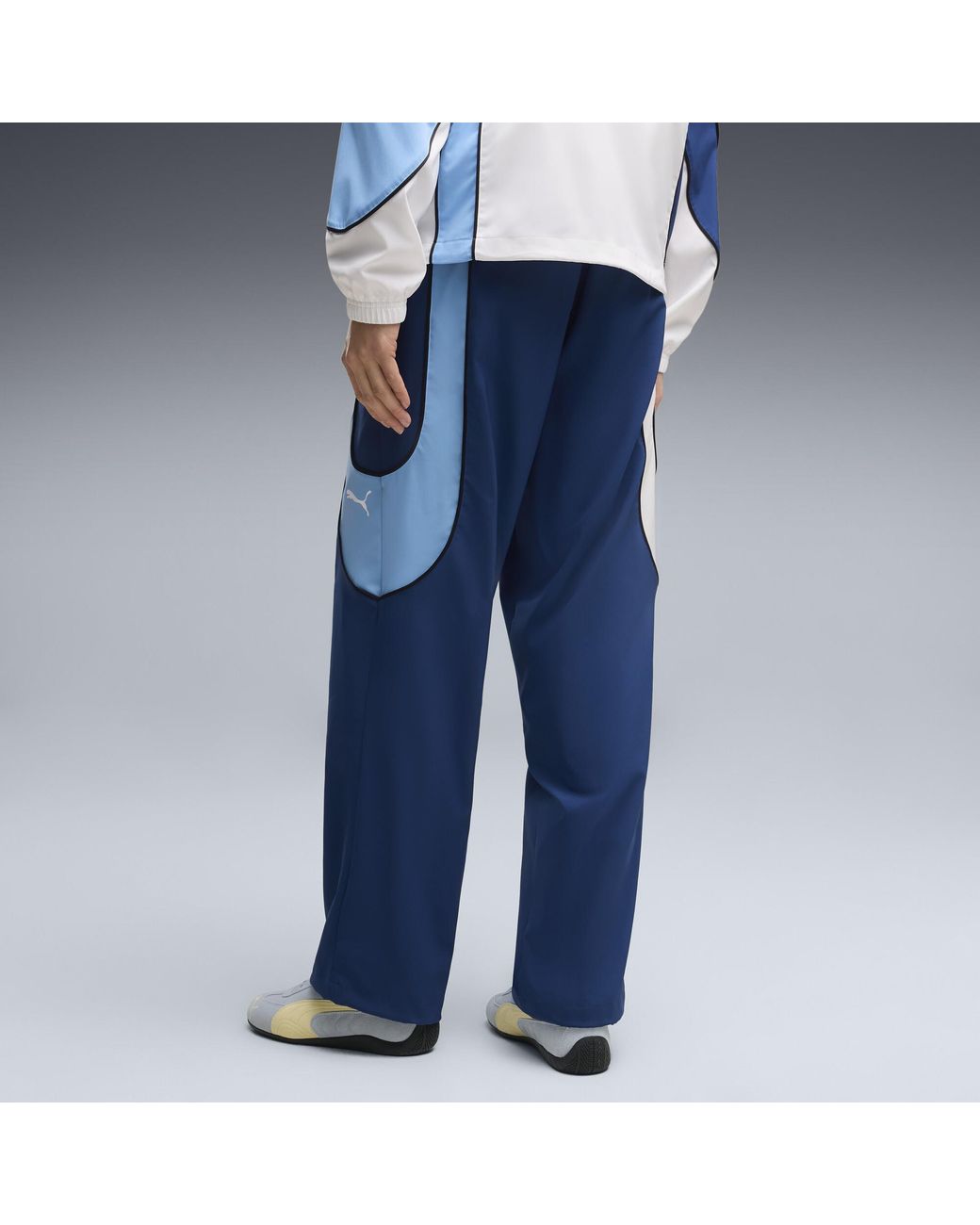 PUMA Blue Manchester City Tech-X Relaxed Track Pants for men