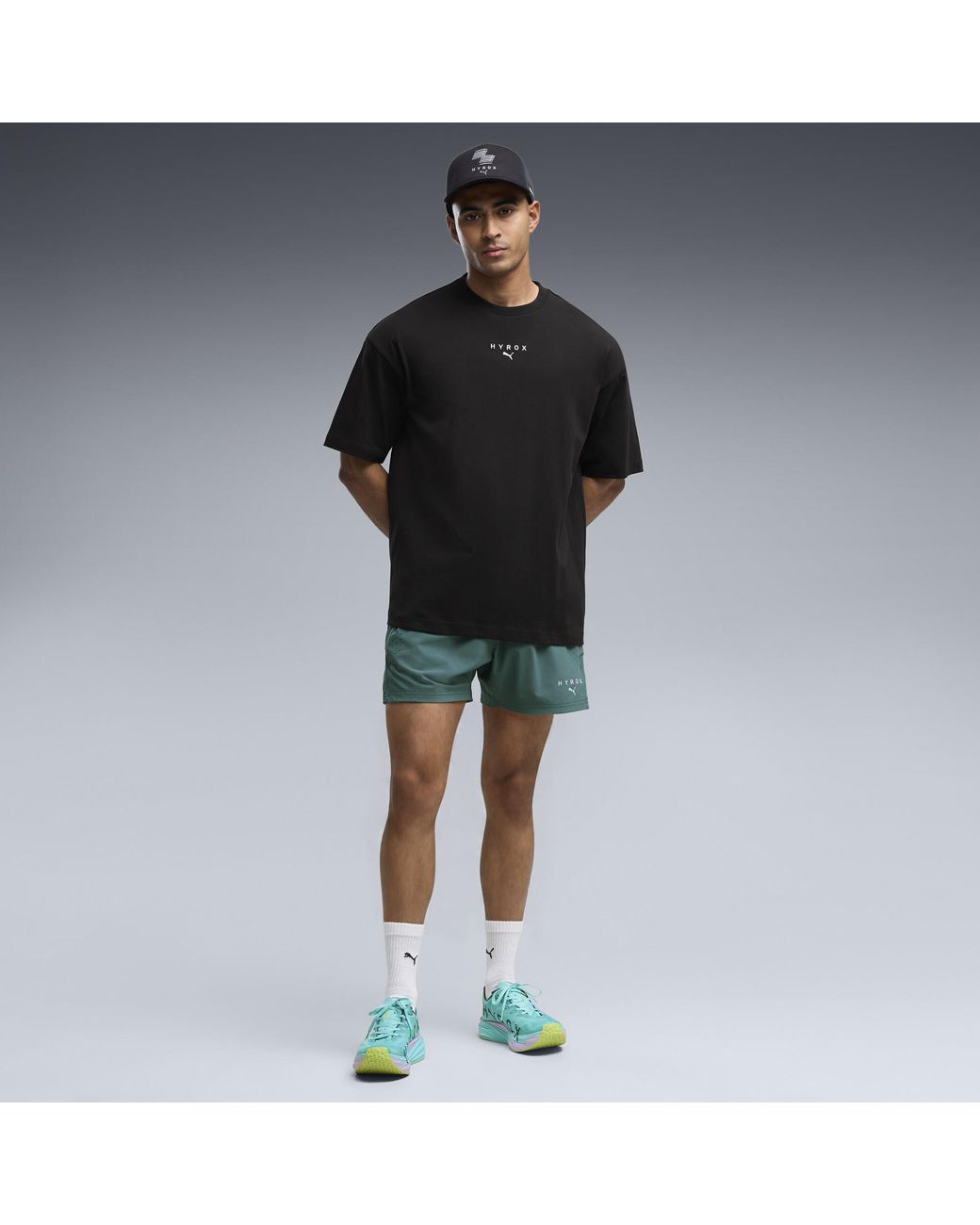 PUMA Black X Hyrox Lifestyle Oversize T-Shirt for men