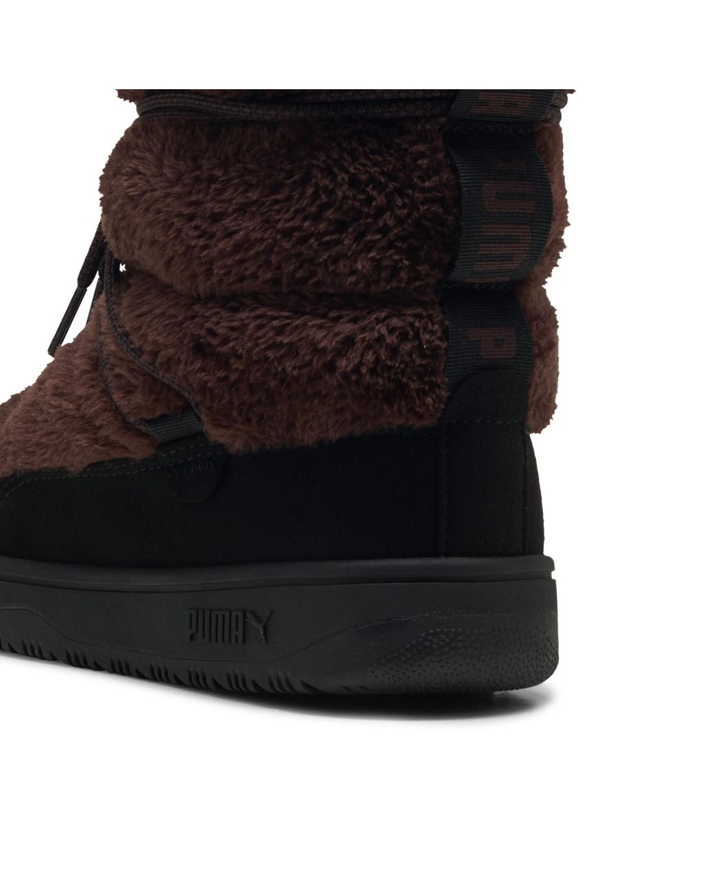 PUMA Black Snowbae Suede Boots