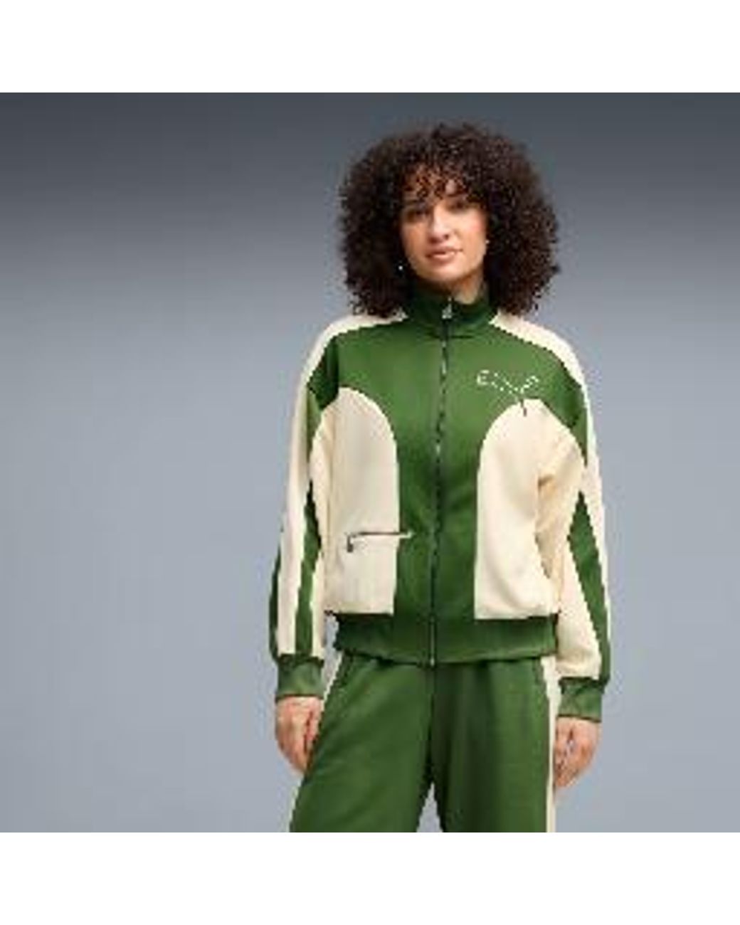 PUMA Green T7 Relaxed Love Of The Cat Track Jacket