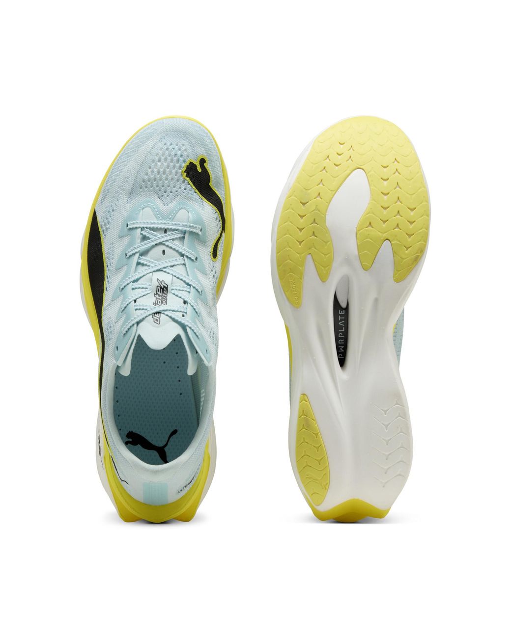 PUMA Yellow Deviate Nitro Elite 4 Road Running Shoes for men