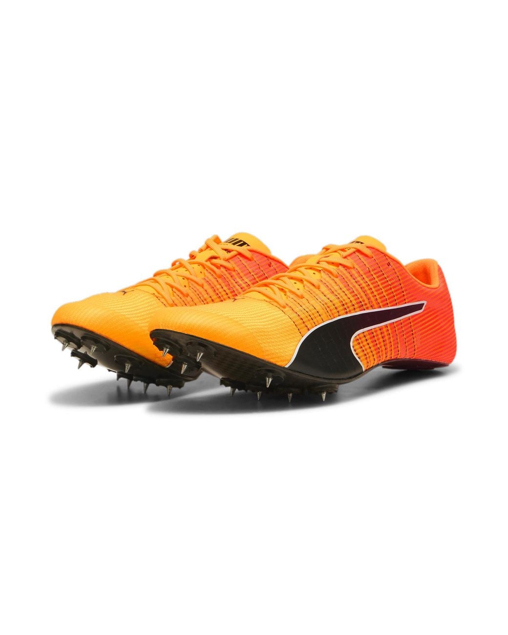 PUMA Orange Evospeed Future Faster+ 4 Track & Field Sprinting Spikes