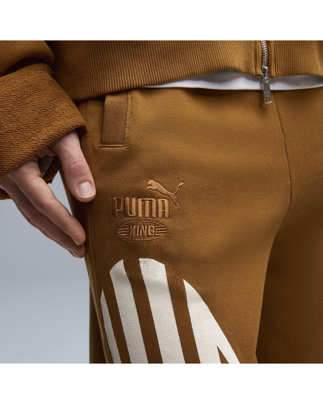PUMA Brown King Oversized Sweatpants for men