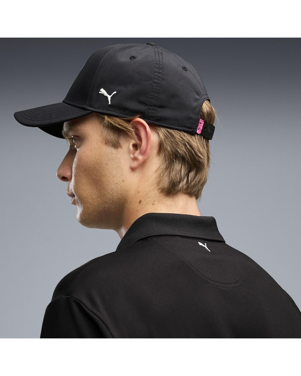 PUMA Black X Palm Tree Crew Golf Polo for men