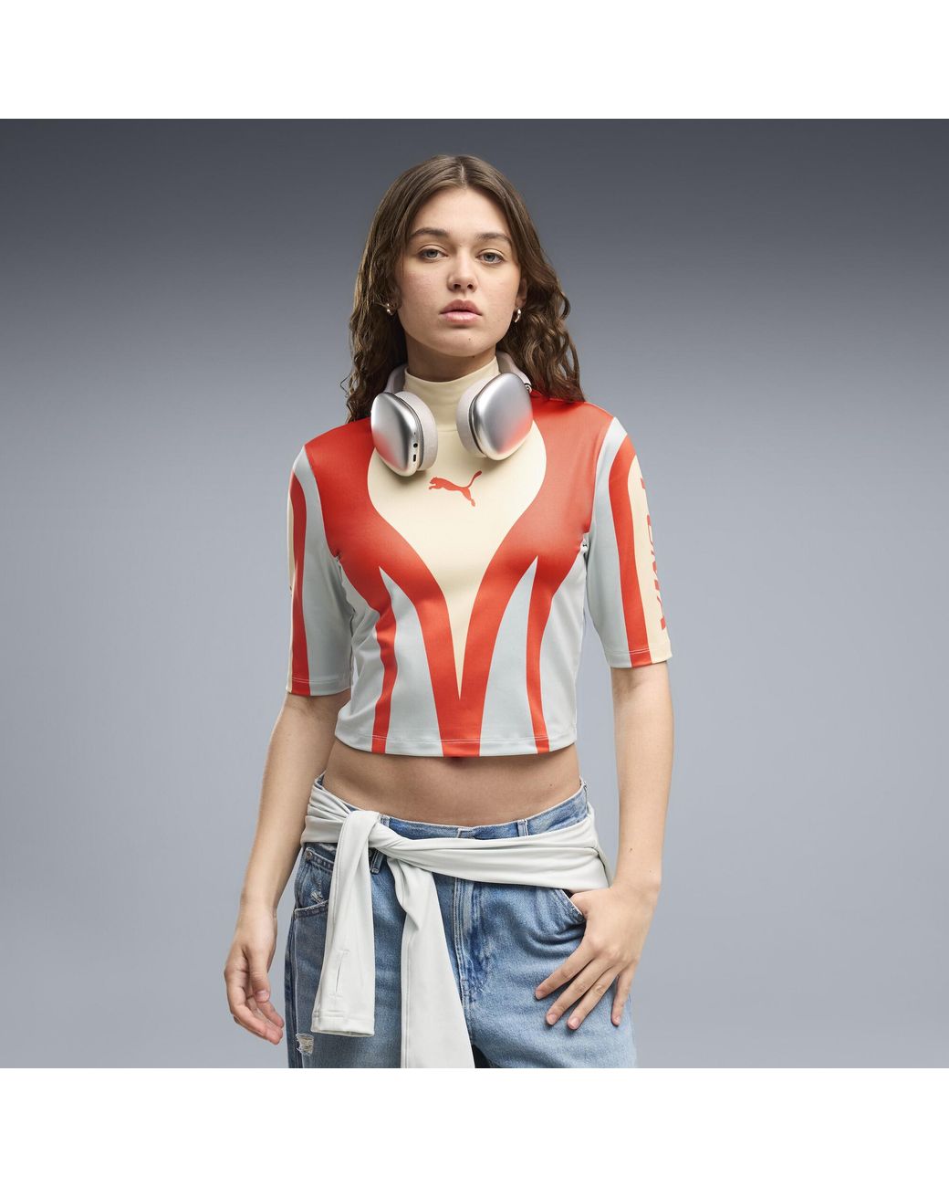 PUMA Red Future..Archive Moto Tight Top