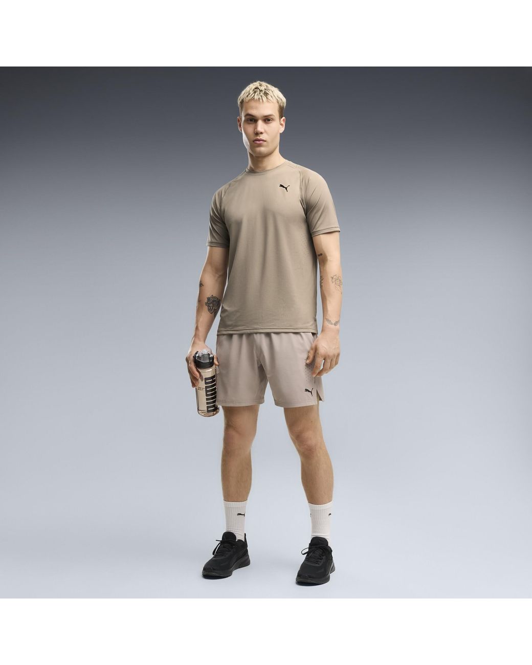 PUMA Gray Pwrmode Training T-Shirt for men