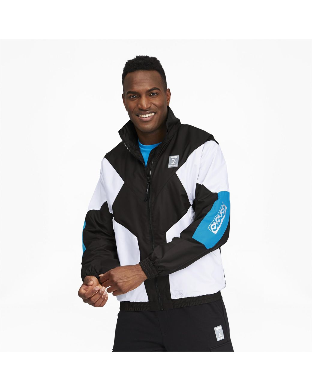 PUMA X Cloud9 Corrupted Windbreaker Jacket in Black for Men | Lyst