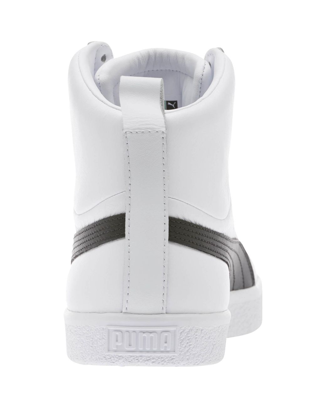 puma clyde high top white