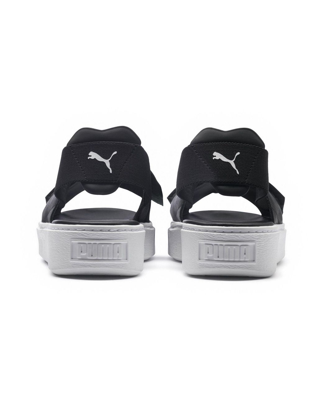puma platform slides black