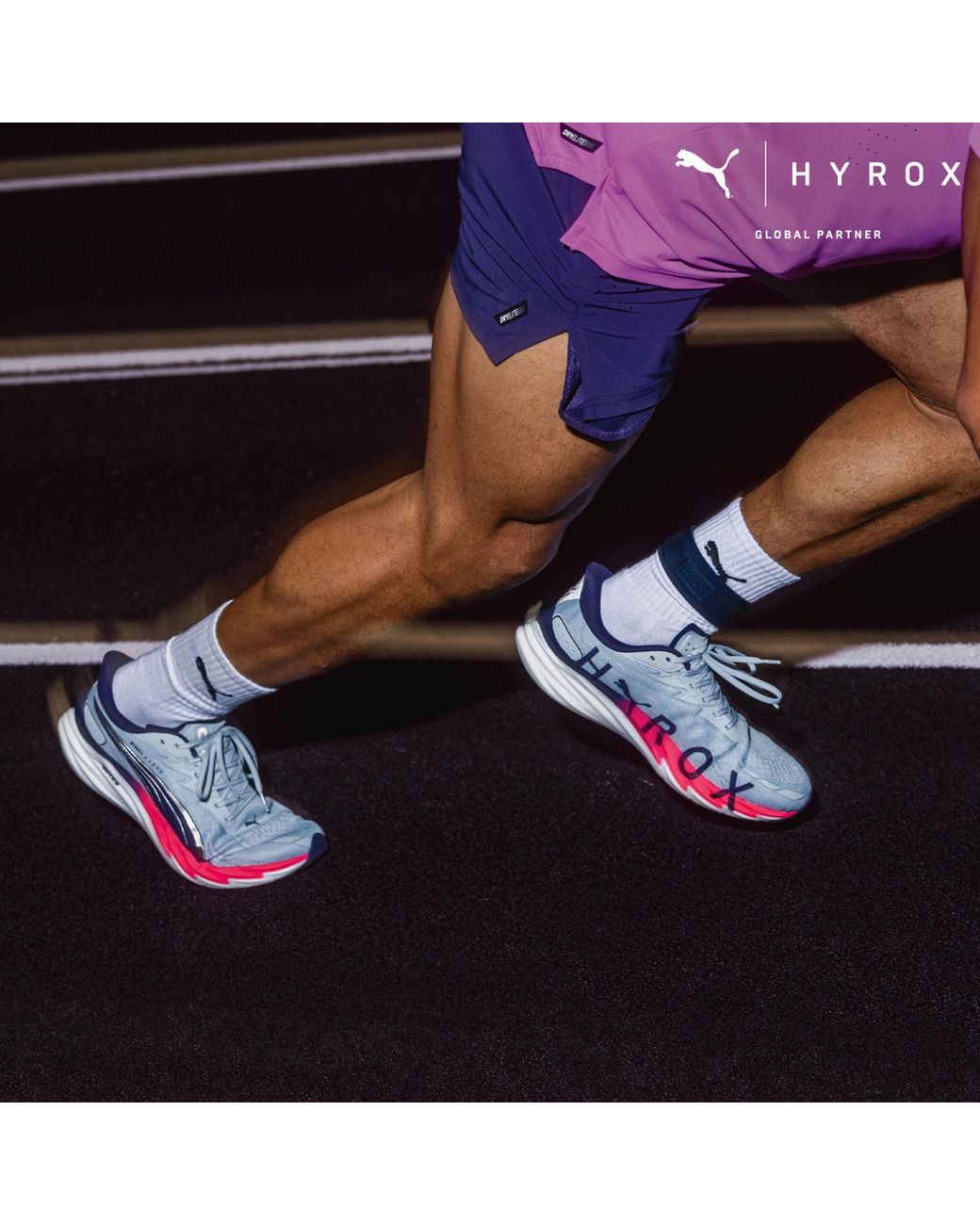 PUMA Blue X Hyrox Velocity Nitro 4 Running Shoes for men