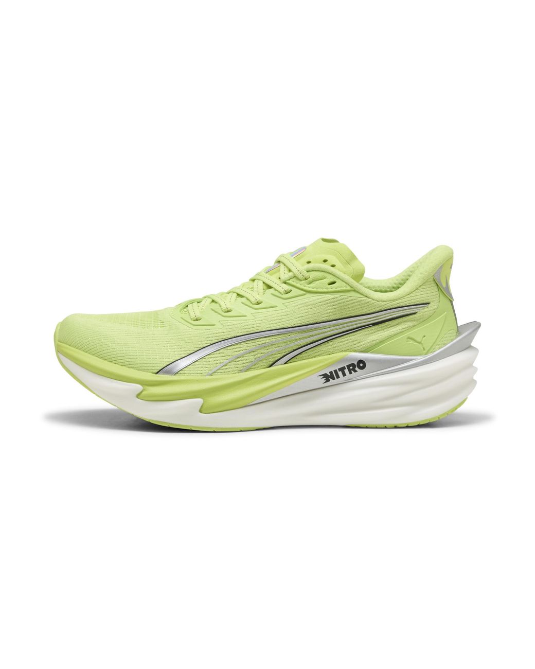 PUMA Green Deviate Nitro 4 Road Running Shoes