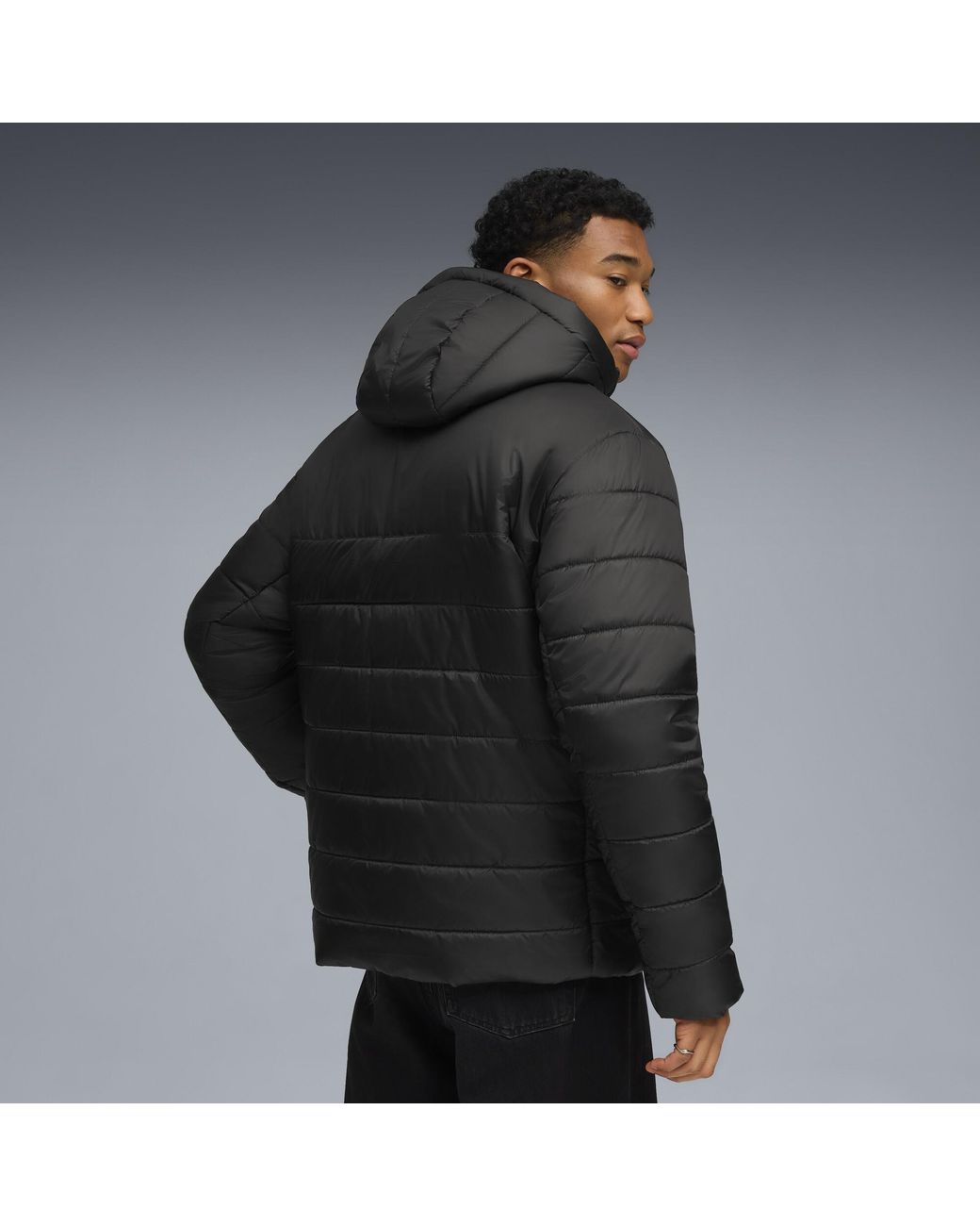 PUMA Black Essentials Outerwear Puffer Jacket for men