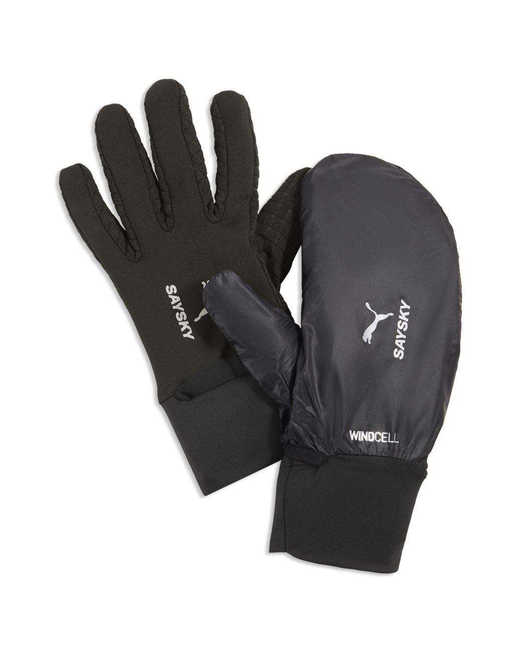 PUMA Black X Saysky Storm Shield Fingered Gloves