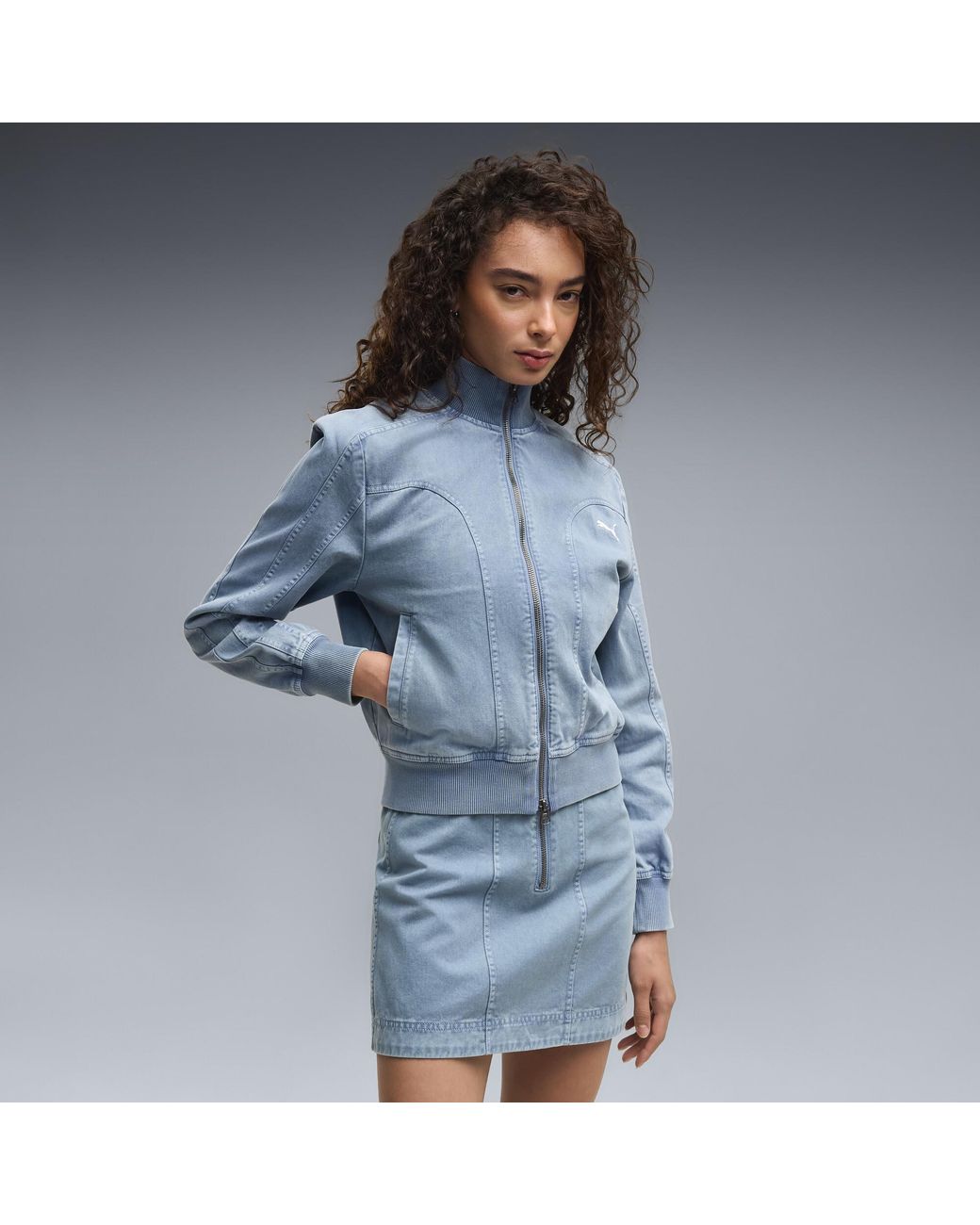 PUMA Blue Future..Archive Washed Twill Short Jacket