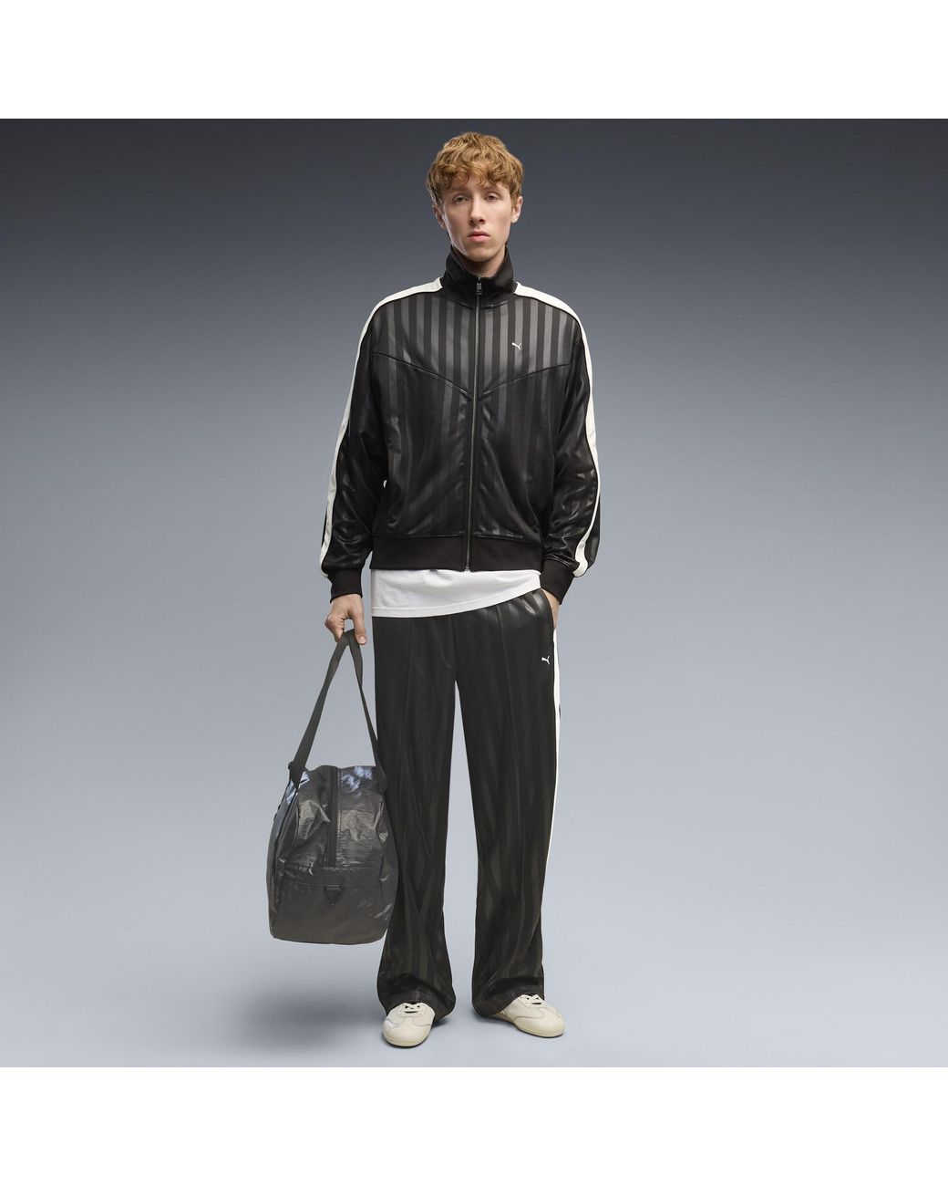 PUMA Black T7 Track Jacket for men